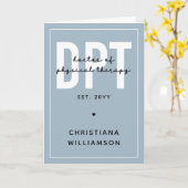 Aangepaste DPT Doctor in de Fysieke Behandeling Kaart (Gele Bloem)