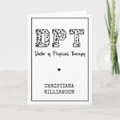 Aangepaste DPT Doctor in de Fysieke Behandeling Kaart (Voorkant)