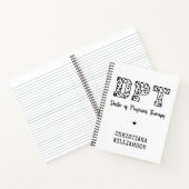 Aangepaste DPT Doctor in de Fysieke Behandeling Notitieboek (Binnen)