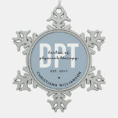Aangepaste DPT Doctor in de Fysieke Behandeling Tin Sneeuwvlok Ornament (Voorkant)