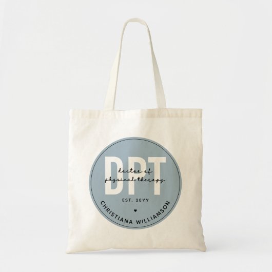 Aangepaste DPT Doctor in de Fysieke Behandeling Tote Bag (Voorkant)