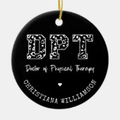 Aangepaste DPT Doctor in de Fysieke Therapie Cadea Keramisch Ornament (Voorkant)