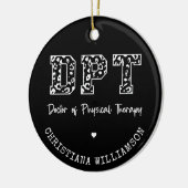 Aangepaste DPT Doctor in de Fysieke Therapie Cadea Keramisch Ornament (Links)