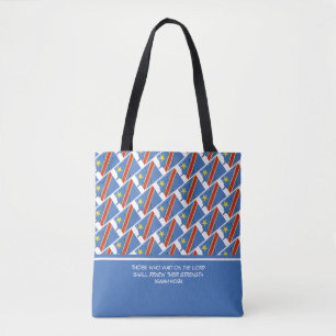 Aangepaste DR. CONGO FLAG-aangepaste scripts Tote Bag