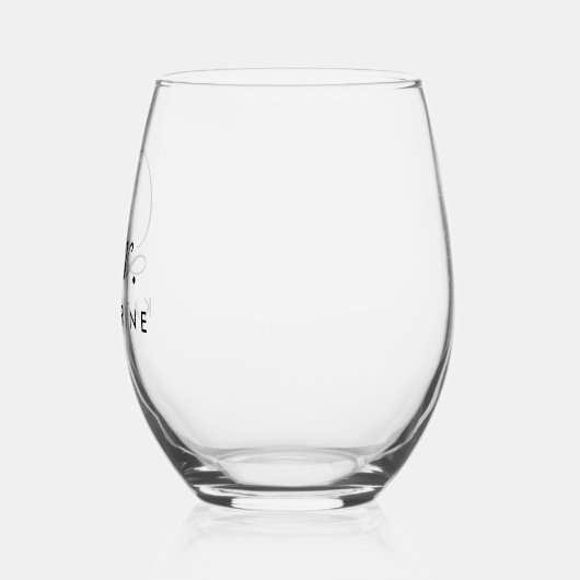 Aangepaste Dr Elegant Typografie Doctor Afstuderen Wijnglas Zonder Voet (Links)