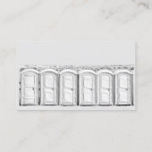 Aangepaste draagbare toiletverhuur visitekaartje (Achterkant)