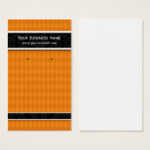 Aangepaste draagkaarten Oranje zwarte Visitekaartj Visitekaartjes (Voorkant /achterkant)