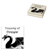 Aangepaste Dragon-eigenschap van Rubberstempel (Gestempeld)