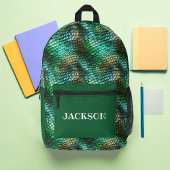 Aangepaste Dragon Skin Bedrukte Rugzak