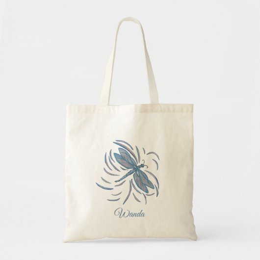 Aangepaste Dragonfly-Canvas tas (Voorkant)