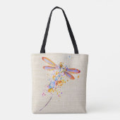 Aangepaste Dragonfly-Canvas tas (Achterkant)