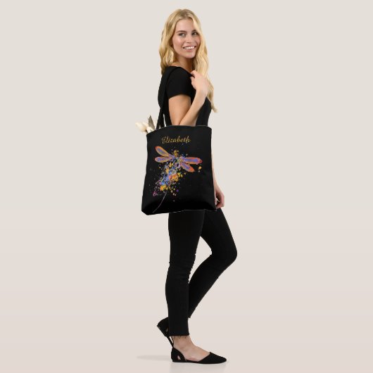 Aangepaste Dragonfly-Canvas tas (Op model)
