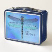 Aangepaste Dragonfly Navy Lunch Box (Voorkant)