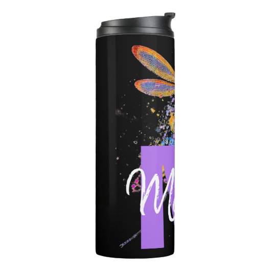 Aangepaste Dragonfly-spionage Thermosbeker (Gedraaid links)