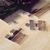 Aangepaste, dramatische foto van locomotieven voor legpuzzel (Zijkant)