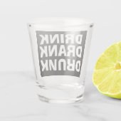 Aangepaste drank dronk gedronken feest shotglazen shot glas (Achterkant)