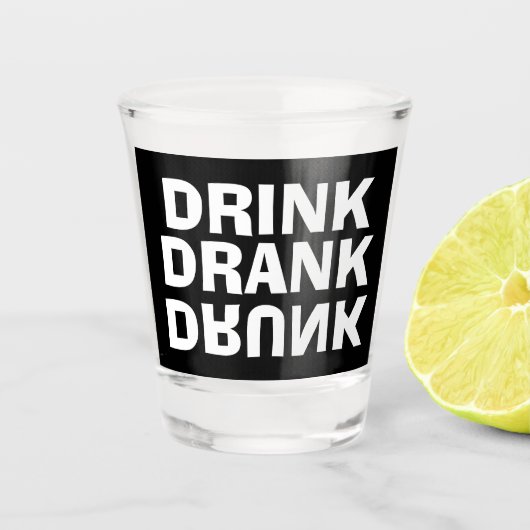 Aangepaste drank dronk gedronken feest shotglazen shot glas (Voorkant)