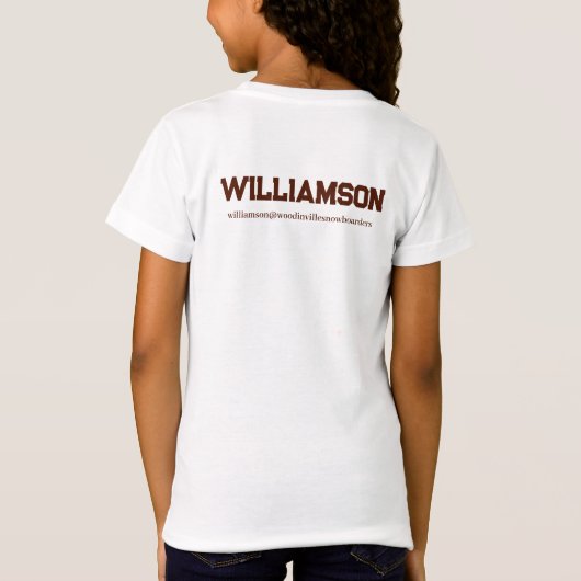 Aangepaste dressuur Event of Locatie Datum Naam T-shirt (Achterkant)