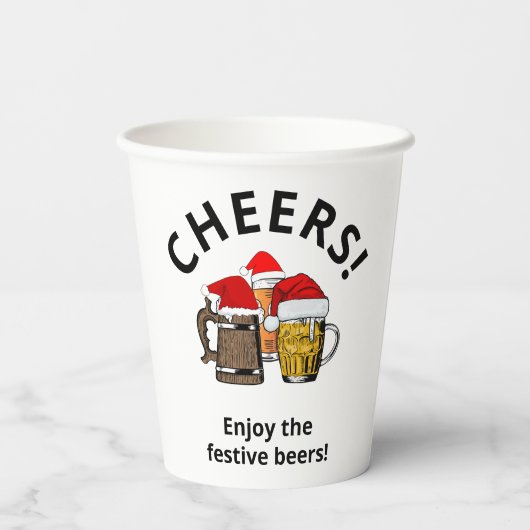 Aangepaste drie bekers voor CHRISTMAS-papier (Achterkant)