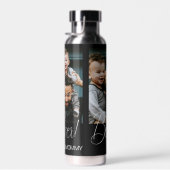 Aangepaste drie foto collage beste vader ooit geïs waterfles (Rechts)