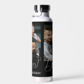 Aangepaste drie foto collage beste vader ooit geïs waterfles (Rechts)