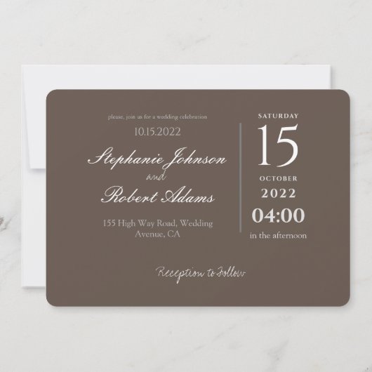 Aangepaste drie foto's Gold Glitter Abstract Wedde Kaart (Achterkant)