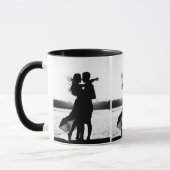 Aangepaste drie foto's maken het zwart-wit Mok (Links)