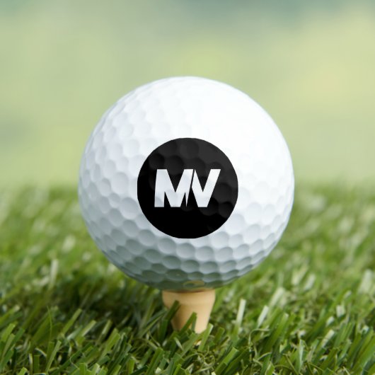 Aangepaste drie lagen monogram met eerste naam gol golfballen (Insitu Shirt)