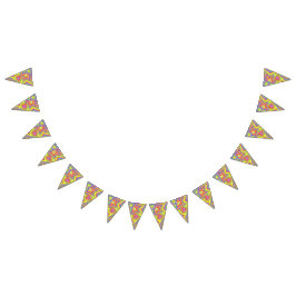 Aangepaste driehoek Bunting Banner "Happy"