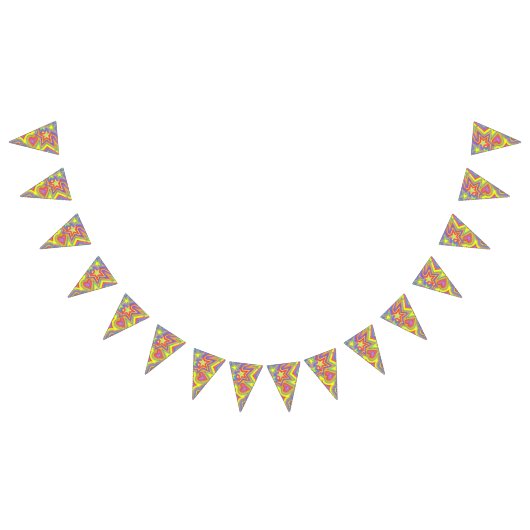 Aangepaste driehoek Bunting Banner "Happy" (Alle)