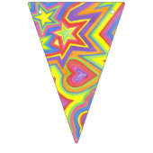 Aangepaste driehoek Bunting Banner "Happy" (Derde vlag)