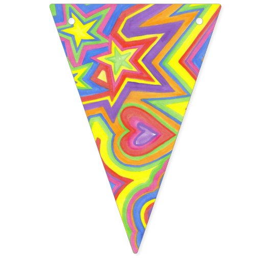 Aangepaste driehoek Bunting Banner "Happy" (Tweede vlag)