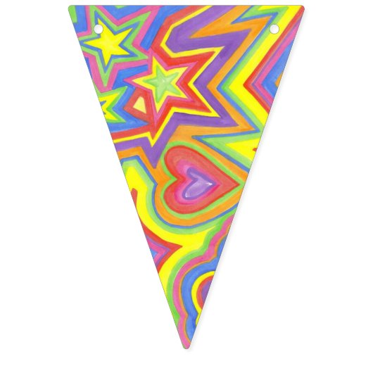 Aangepaste driehoek Bunting Banner "Happy" (Eerste vlag)