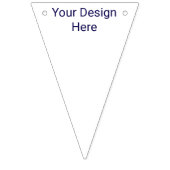 Aangepaste Driehoek Feest Vlaggen Banner (Tweede vlag)
