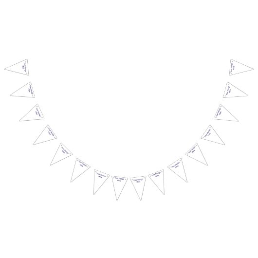 Aangepaste Driehoek Partij Bunting Banner (Alle)