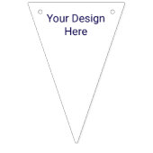 Aangepaste Driehoek Partij Bunting Banner (Eerste vlag)