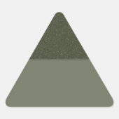 Aangepaste Driehoek Sticker – Textured Top Green (Voorkant)