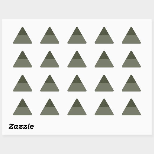 Aangepaste Driehoek Sticker – Textured Top Green (Vel)