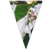 Aangepaste Driehoekige Trouwvlaggenbanner Vlaggetjes (Derde vlag)