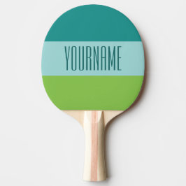 Aangepaste driekleurenpingpongpeddel tafeltennisbatje
