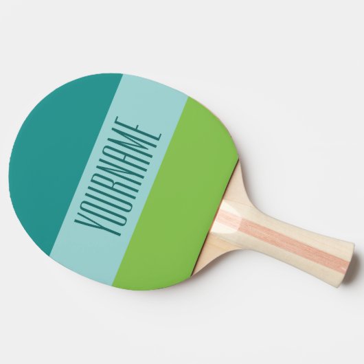Aangepaste driekleurenpingpongpeddel tafeltennisbatje (Zijkant)