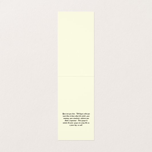 Aangepaste  driekleurig, dragende Kaarten voor het (Binnenkant ongevouwen)