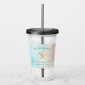 Aangepaste driekleurige tumbler acryl drinkbeker (Voorkant)