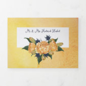 Aangepaste drieledige brief Vold bruiloft uitnodig Drieluik Uitnodiging (Cover)