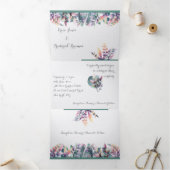 Aangepaste drieledige brief Vold Weddenschap Drieluik Uitnodiging (Binnen)