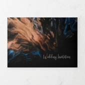 Aangepaste drieledige uitnodiging voor bruiloft (Cover)