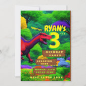 Aangepaste drieledige verjaardagsuitnodiging kaart (Voorkant)