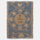 Aangepaste driemaands monogram deken (Voorkant Verticaal)