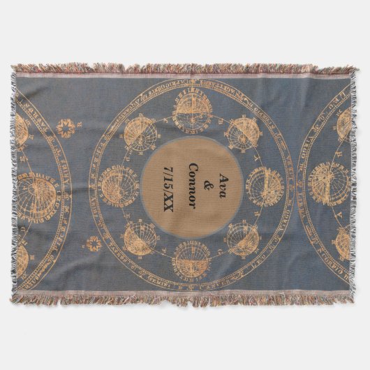 Aangepaste driemaands monogram deken (Voorkant)