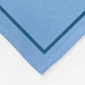 Aangepaste driemaands tapes fleece deken (Hoek)